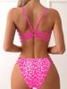 Women Summer Beach Holiday Sexy Leopard Printed Triangle Bikini