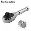 Portable Mini Ratchet Wrench with Short Handle for Various Fastener Sizes