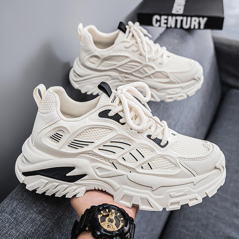 Schuhe Frühling neue Studenten Netz atmungsaktive Sport Freizeitschuhe Plateau Papa Schuhe