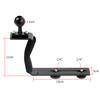 Aluminum Alloy Diving Tray Handle Underwater Camera Mount Rig Photography Plate Bracket with Ball for DSLR SLR Digital