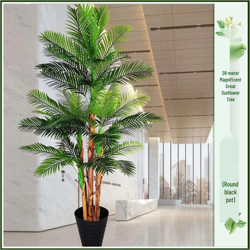 Large Indoor Evergreen Bonsai: Fake Plastic Tree Decor for Living Room.