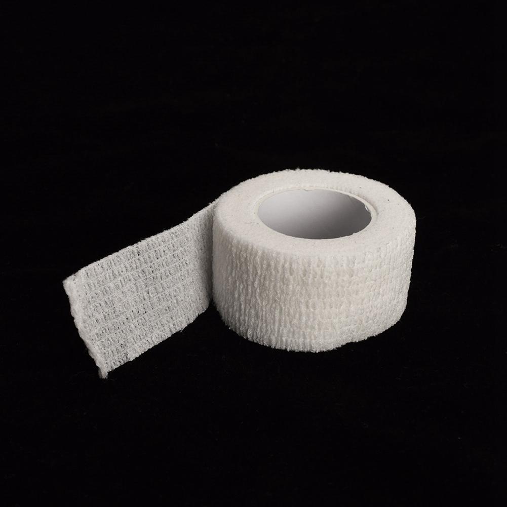 Professional Self Adhesive Tattoo Tube Bandage Tattoo Grip Handle Tape (White)