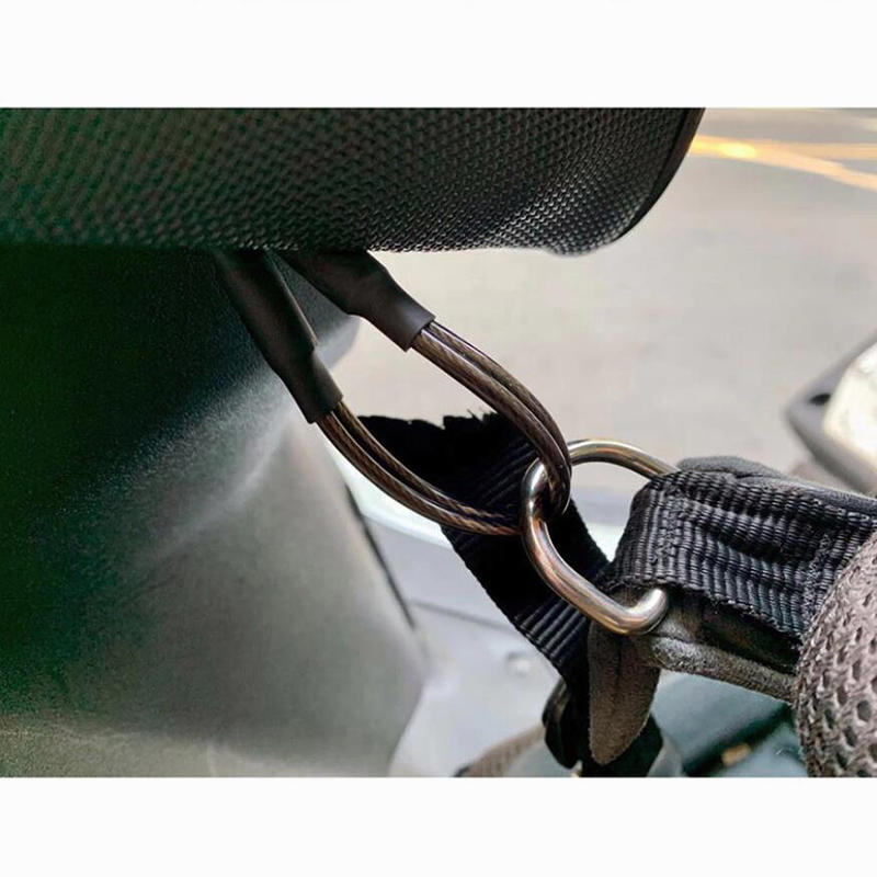 Helmet Safety Tether With Stainless Steel Cable Secure Lanyard For Cycling Bicycle Motorcycle Equipment Anti Lost Wire Rope Accessories Strong Hook