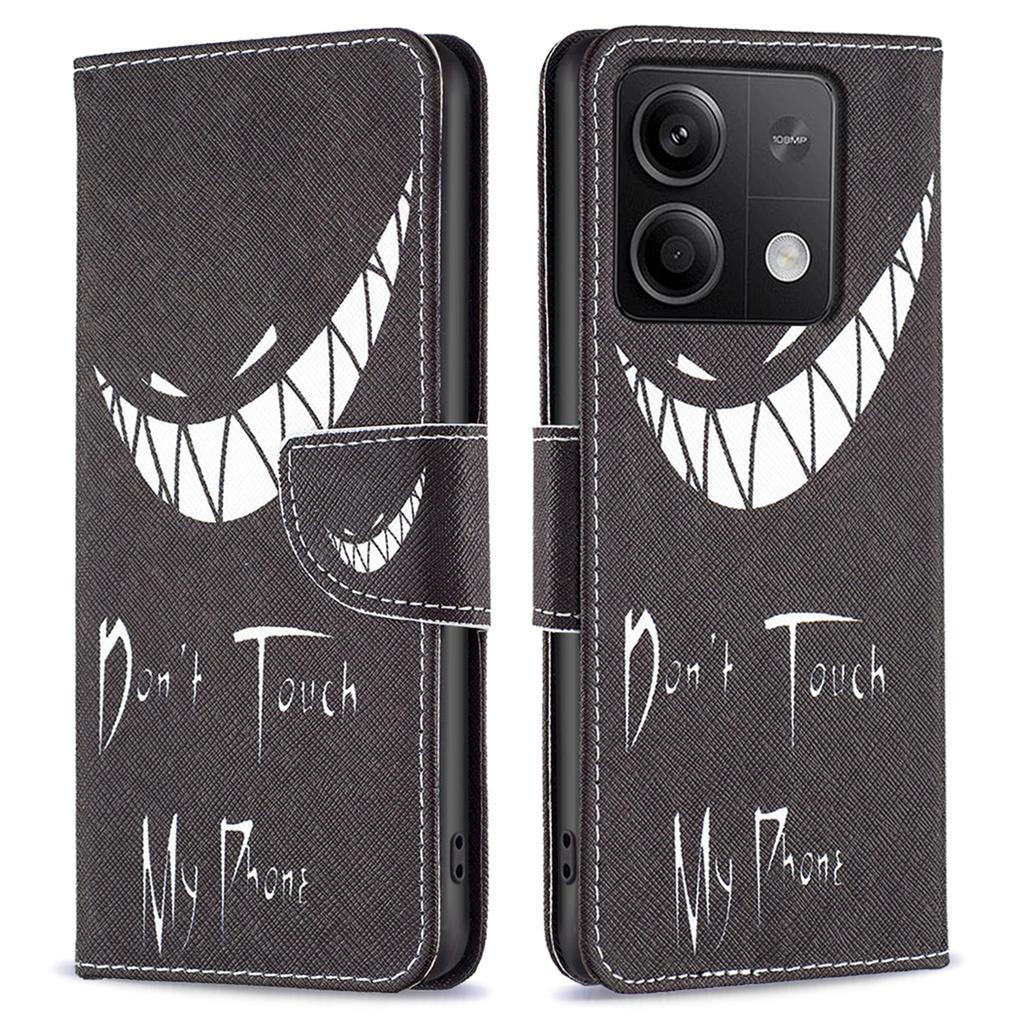 For Xiaomi Redmi Note 13 5G PU Leather Phone Case TPU Inner Shell Pattern Printing Design