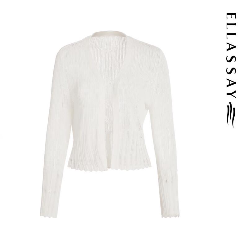 ELLASSAY Women's Lyocell Blend Slim-Fit Knit Top