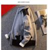 Men's 2025 New Style Korean Color-Block Round Neck Sweater - Trendy Youth Knitwear