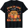 Fall In Love with Reading Book Autumn Pumpkins Unisex T-Shirt