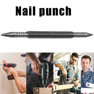 1/2Pcs Center Pin Punch Double Head 1/16&3/32inch Spring Loaded Marking Holes Tool Door Pin Removal Tool Wood Press Dent Marker