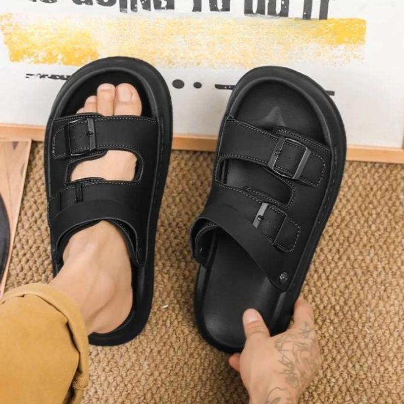 Fashion Anti-slip Male Shoe Beach With Platform Daily Use New Summer Low Price Descount Cheap Liquidation In Welcome Deal Men's Sandal