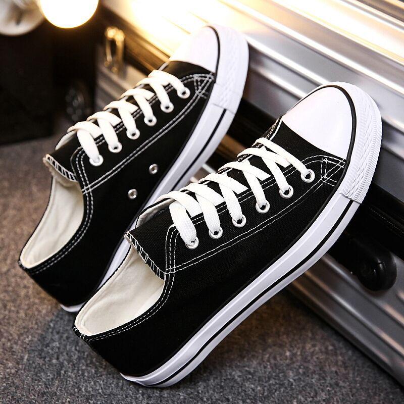 Unisex Low-Top Canvas Sneakers, Classic Korean Style, Versatile Casual Shoes, Perfect for Couples and Students, Model H01