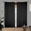 Set of 2 Level 1 Blackout Solid Thick Effective Heat Sound Fashionable Curtains with Memory Energy Day and Night For Living Coffee Small Window