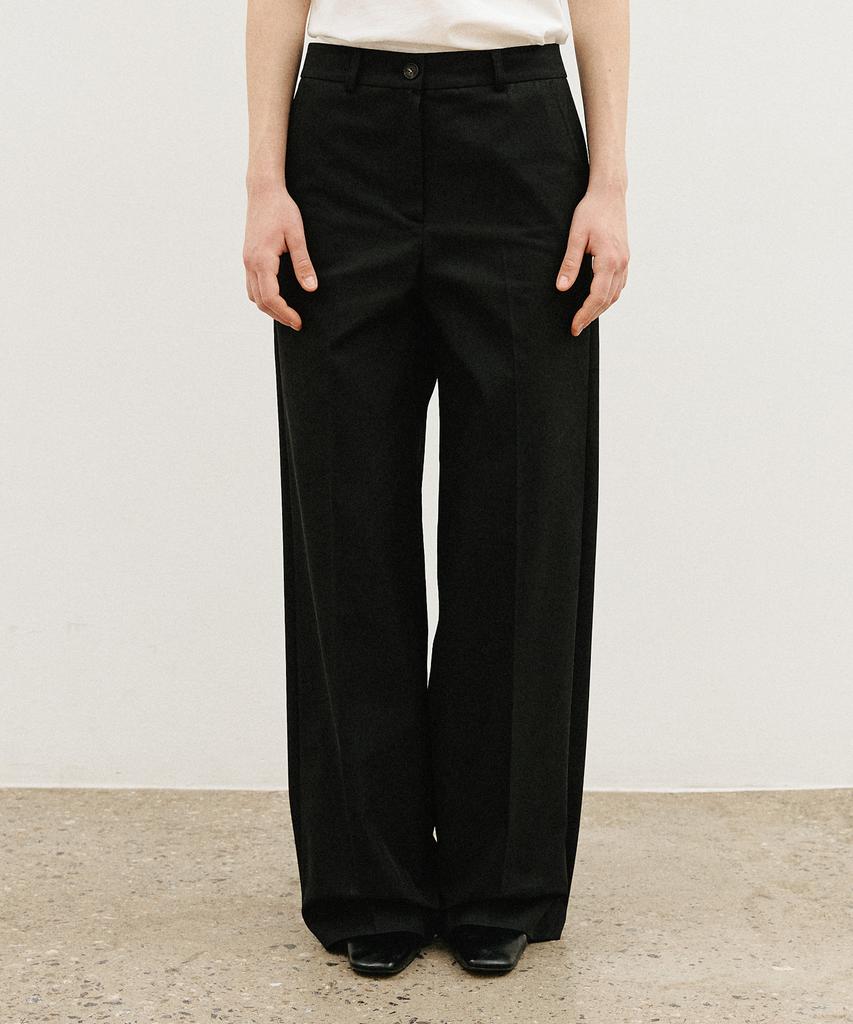 ARTID Cotton Semi-Wide Slacks_Black
