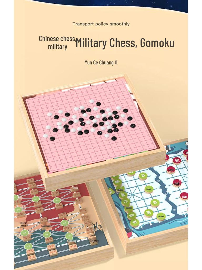 Gomoku, Člověče, nezlob se!, Dáma: Sada 3 herních desek 3 v 1 pro interakci a vzdělávání rodičů a dětí