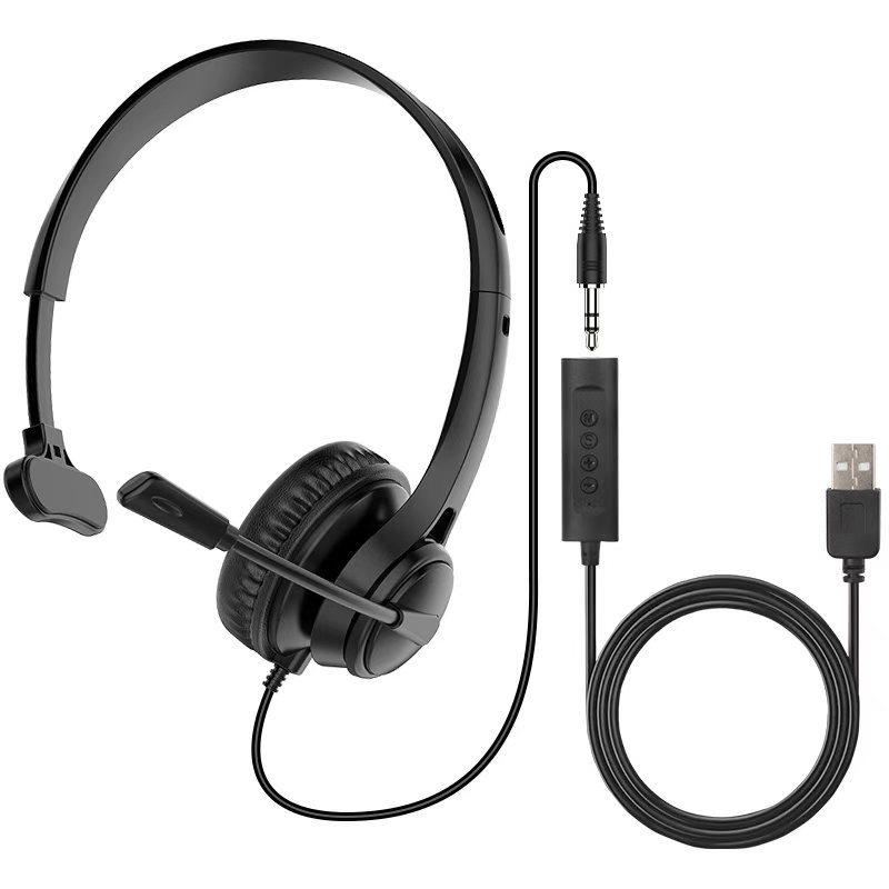 In-Stock Universal USB Type-C Over-Ear Headset for Calls, Learning, and Meetings