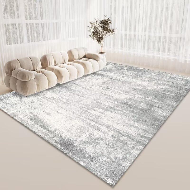 Wind Living Room Coffee Table Carpet, Room Bedroom Crystal Velvet Floor Mat, Home Dirt-Resistant Large Area Full Floor Mat