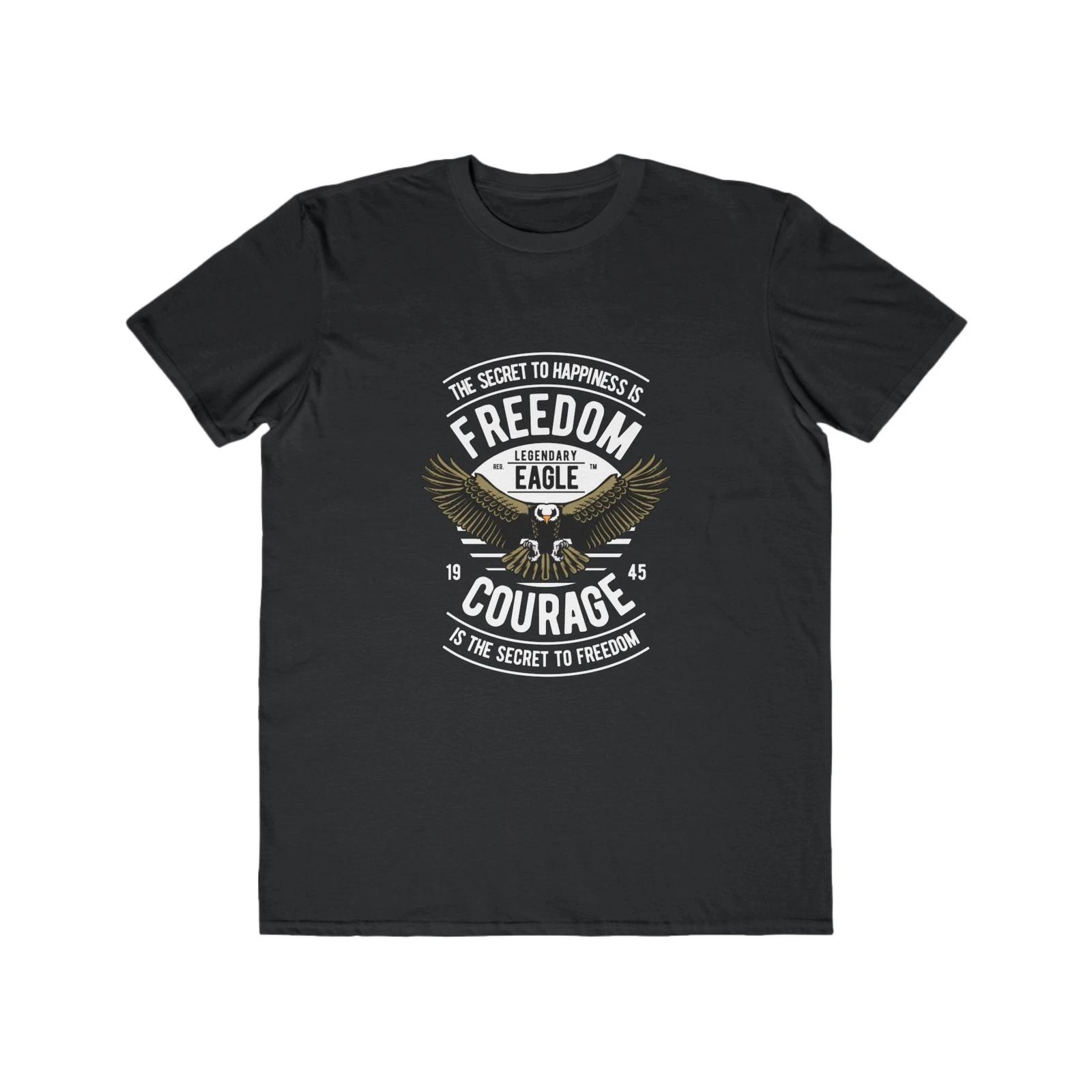 Футболка «Орел Свободы и Храбрости» | Мужская легкая футболка с изображением американского орла 4XL