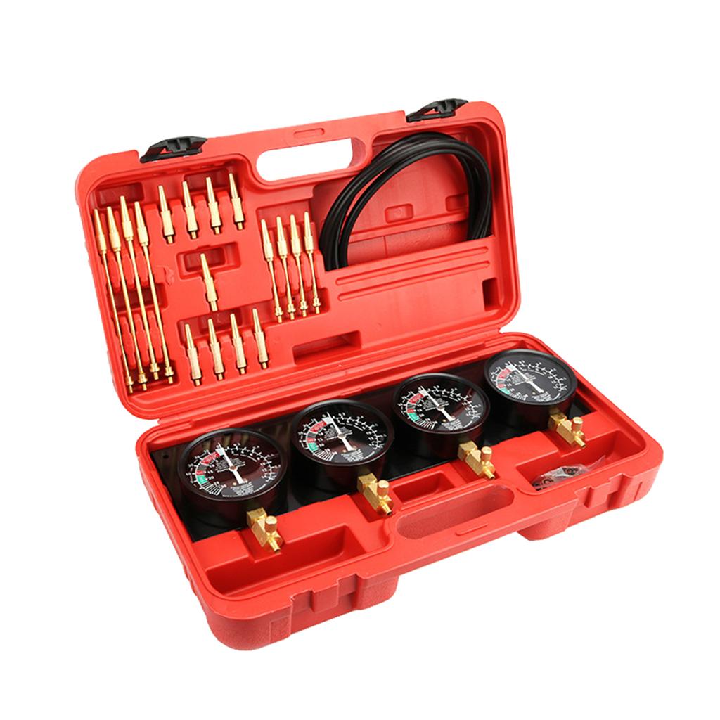 4-Cylinder Vacuum Carburetor Synchronization Balancer Gauge Universal Carb Synchronizer Balancing