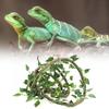 Reptile Climbing Branch Flexible Jungle 9.84ft Rattan 3 Vines( 9.84ft Rattan+Scindapsus Leaves)