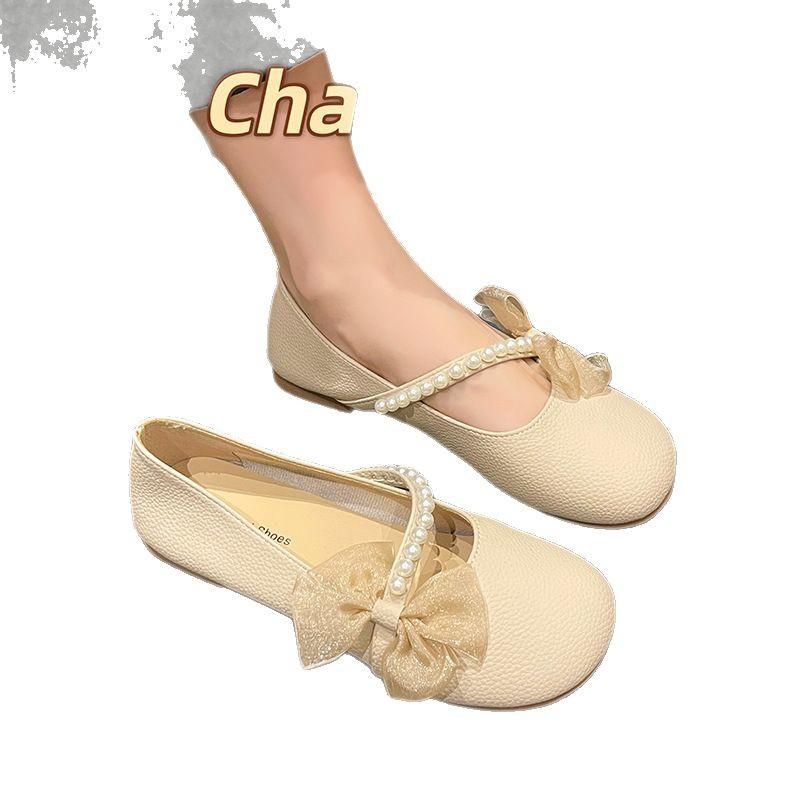 Mary Jane Shoes Girl 2025 Spring and Summer New Soft-soled Flat-bottomed Fairy Evening Breeze Gentle with Skirt Doudou Ladyshoes