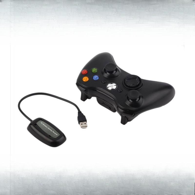 2.4G Wireless Game Controller for Xbox 360 / PC Windows 7/8/10, Wireless Gamepad Joystick with Receiver 16*13*7cm чёрный