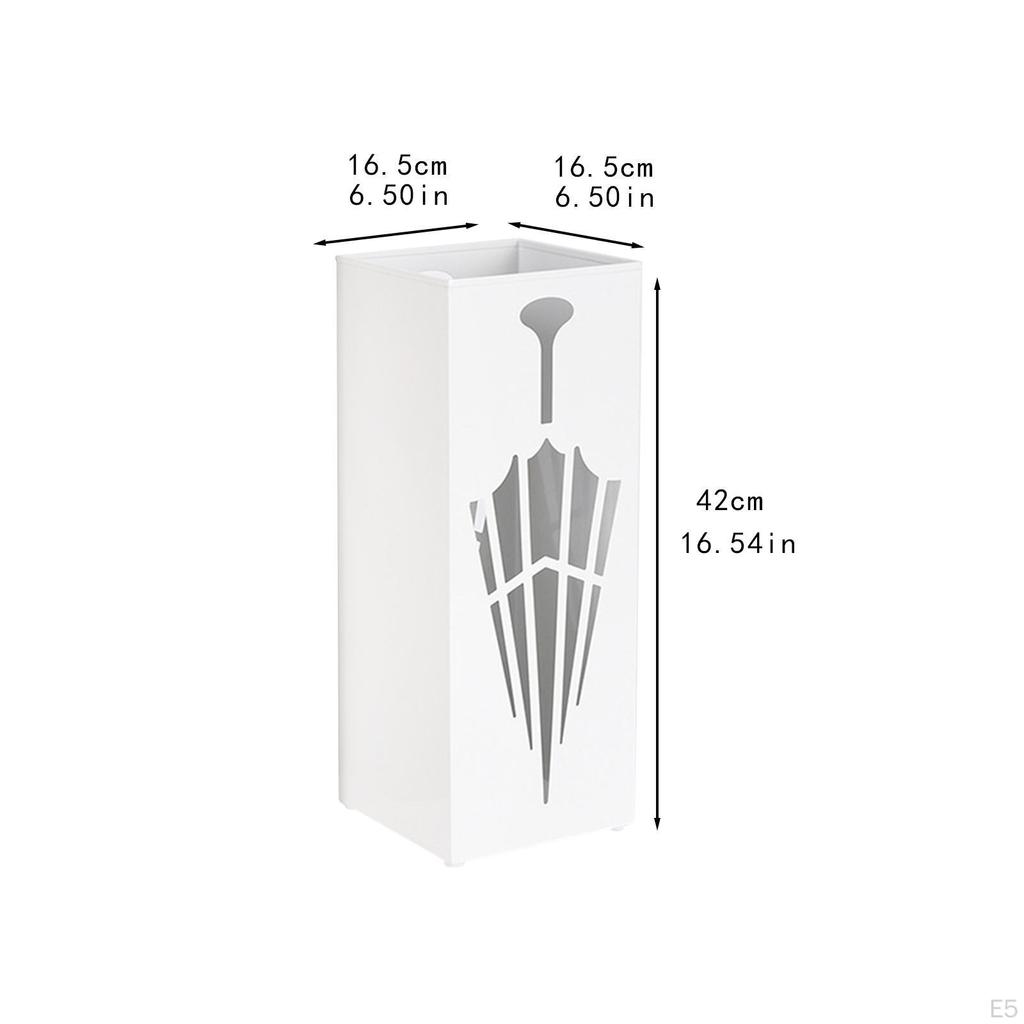 Kompakte Regenschirm-Aufbewahrungslösung mit Abtropfschale für Büro und Flur