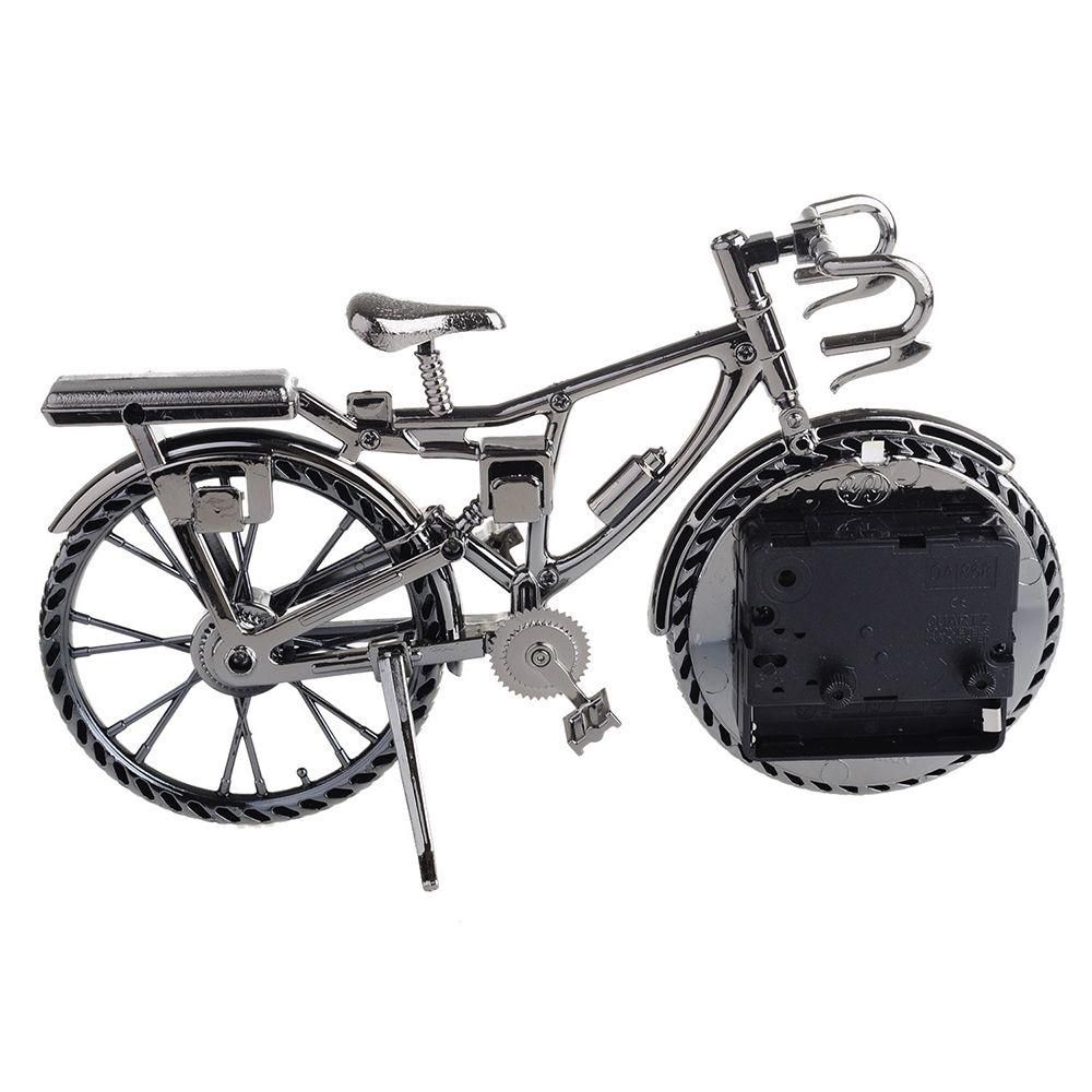 Luxury Arabic Numbel Desk Home Model Glamorous Stand Clock Bedroom Bicycle Alarm Clock Gift Quartz