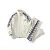 Mens Cotton Blend Track Suit Set Long Sleeve Stand Collar Jacket Pants Sport Outfit