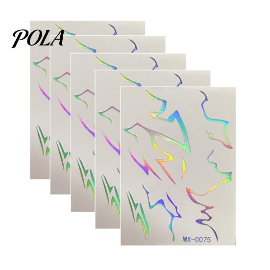 5 Sheets Holographic Lightning Tattoos, Waterproof Flash Temporary Stickers, Full Color Body Art for Festival Party Sale Goods