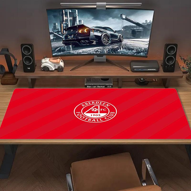 Aberdeen Football Club Print Cushion Non-slip Laptop Tablet Big Mousepad XXL Mat Mini PC Playmat With Lock Edge