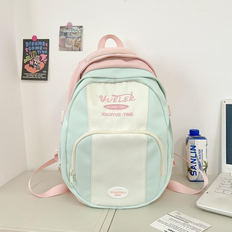 Elementary School School Bag Lightweight Burden Reduction Large Capacity Backpack 34th 5th 6th Grade Contrasting Color Travel Backpack Travel Bag