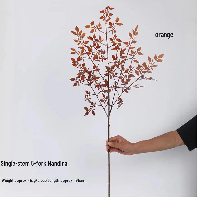 Artificial Nandina Green Plant Decoration for Home, Living Room, Bedroom, and Garden Scenery