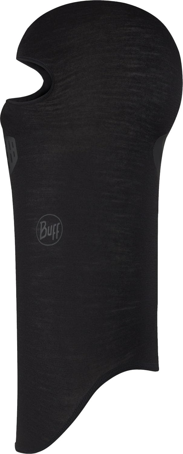 Балаклава Buff Merino Легкая, Многофункциональный Головной Убор, Защита Шеи и Лица, 416667, Однотонный Черный, Один Размер