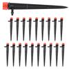 Drip Irrigation System, 20Pcs Plastic     Drip Irrigation Watering Tool Drip Irrigation Emitters with Sprinkler Drippers for Lawn and Ga