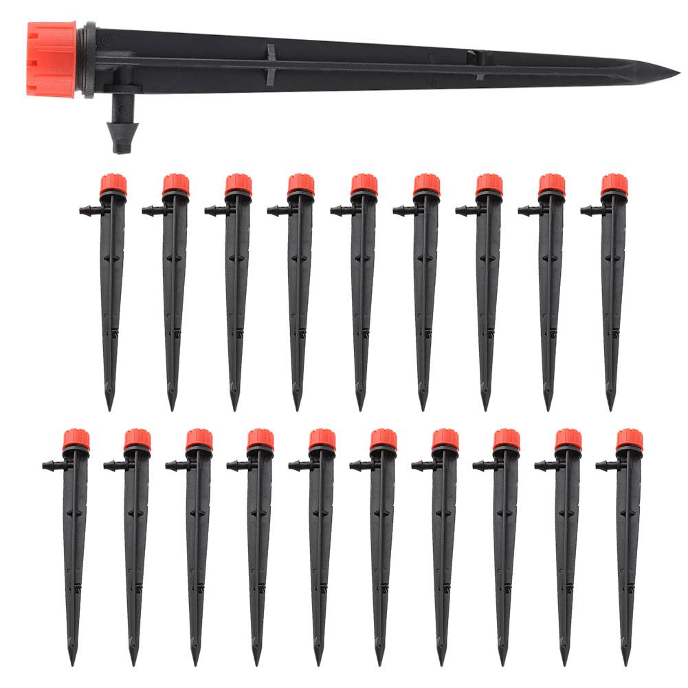Drip Irrigation System, 20Pcs Plastic     Drip Irrigation Watering Tool Drip Irrigation Emitters with Sprinkler Drippers for Lawn and Ga