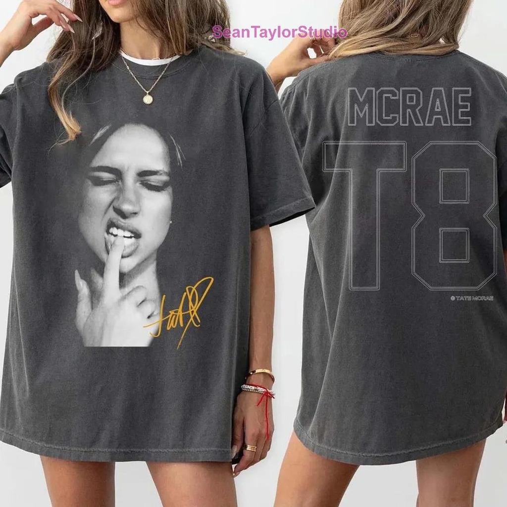 Tate McRae T8 Two Sided Shirt, Miss Possessive Tour T-Shirt, Think Later Tour Merch, Retro Tate McRae Merch, Pop Concert Graphic Tee