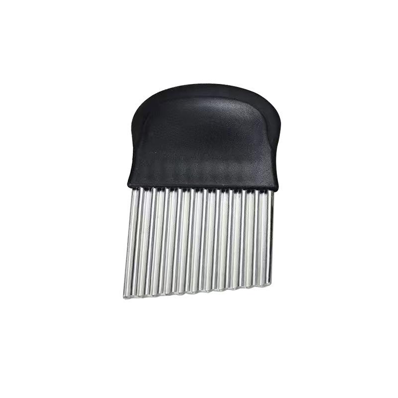 

1 шт. Картофелерезка, нож для чипсов, приспособление для приготовления картофеля фри, нержавеющая сталь, волнистый нож, нож для нарезки картофеля фри, измельчитель, кухонные инструменты