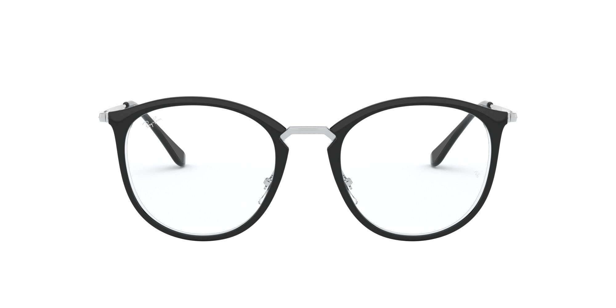 eyeglasses 0RX7140 TRANSPARENT Japan 49 5852 ON TOP BLACK Ray-Ban (FREE size) (Black) чёрный