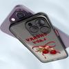 Cartoon Bow Cherry Funda Back Phone Cover Case for iPhone 17 Pro Max 16 Plus 15 7 8 SE XS XR 11 12 Air 13 Mini 14