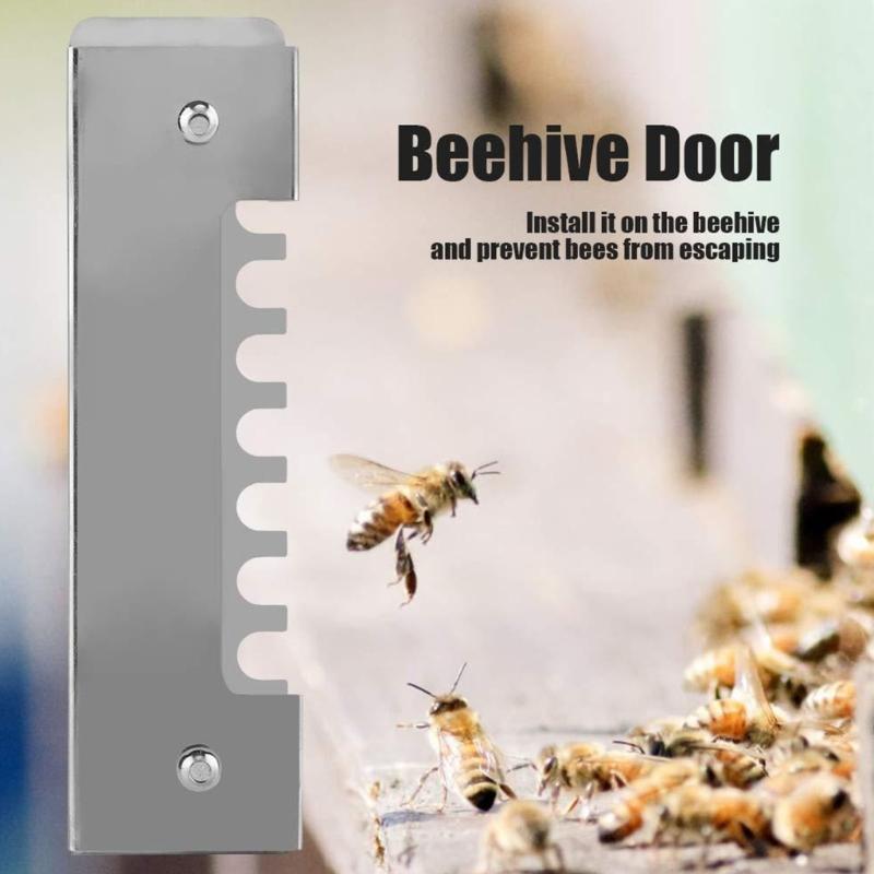 Stainless Steel Sliding Gate Bees Tools with Ventilation Control Suitable for Professional Beekeepers Metal Accessories