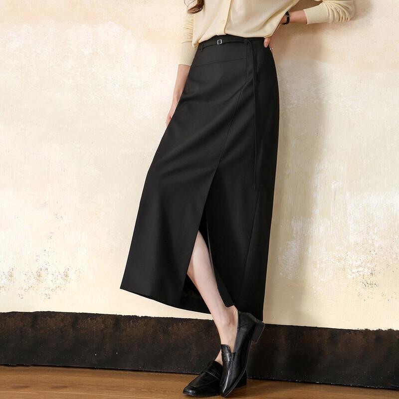 Demana Lady Travel Slit H-Line Long Skirt M