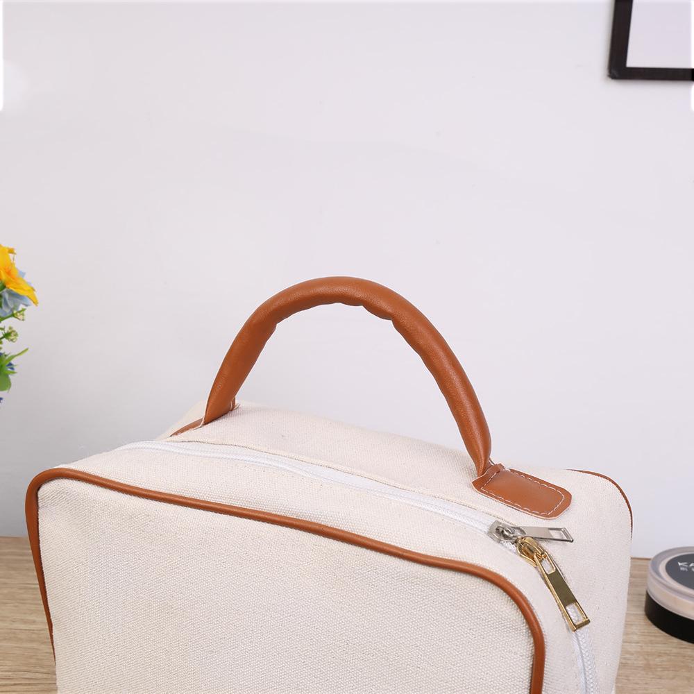 Embroidered Name New Handheld Travel Storage Makeup Bag Fashion Pillow Bag Travel Bag Personalized Birthday Gift Companion Gift