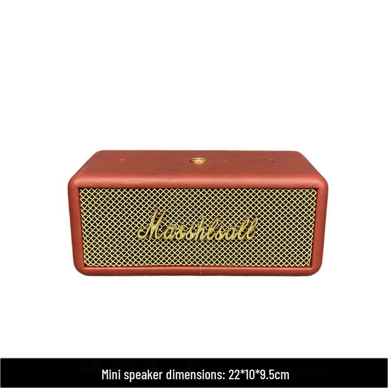 Marshall Speaker Model Ornament: Wooden Shell & Leather Wrap - Perfect for Model Home Decor