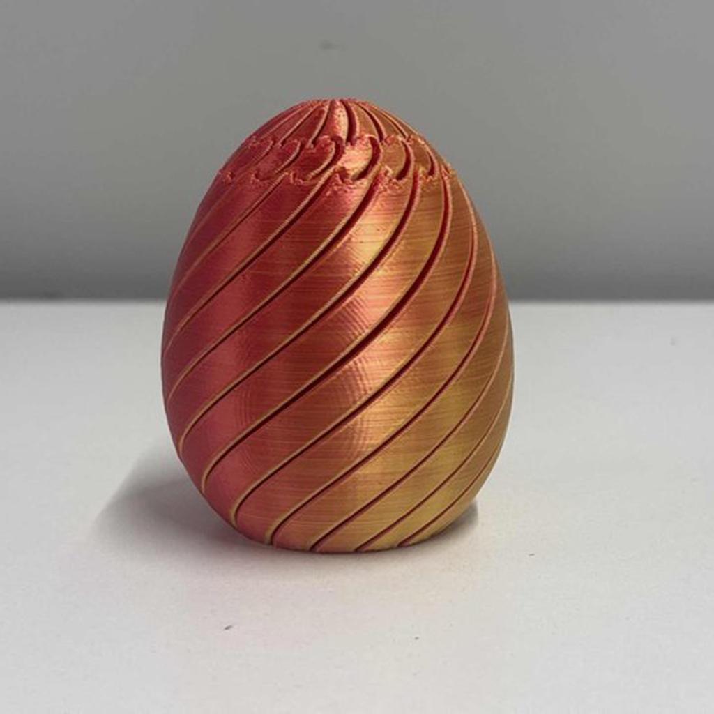 Twisty Fidget Egg 3D Printed Slippery Egg Fidget Easter Egg Toys Basket Stuffers Rotating Fidget Puzzle Toy For Stress Relief