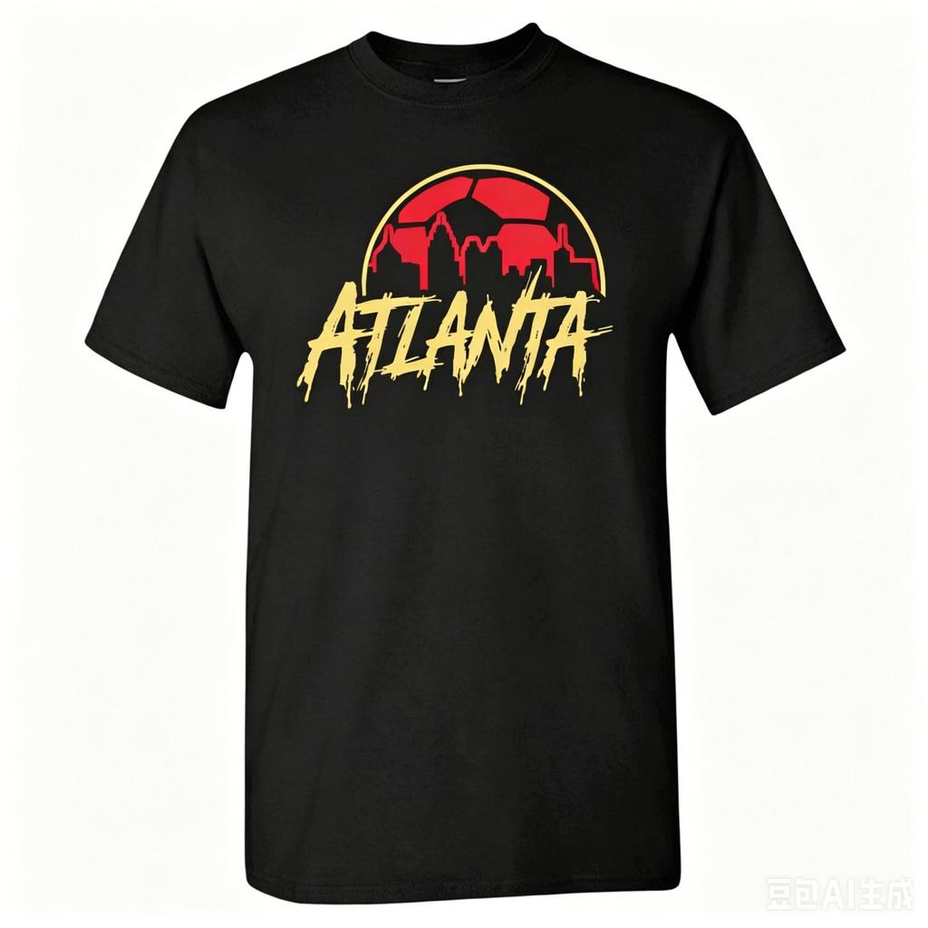 Men's Short Sleeve Neck T-Shirt with USA States Soccer Graphic, Breathable Comfortable Fan for Day