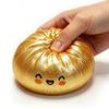 Steamed Bun Stress Ball, Soft TPR Dumpling Squeeze Toy with Mini Bun Inside, Slow Rising Fidget for Adults