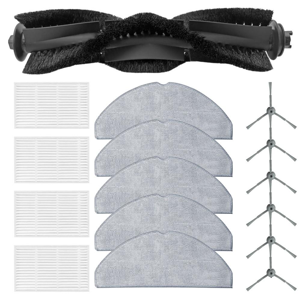 Robot Vacuum Parts Mop Cloth Kit Plastic Side Brush