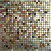 3D European Smooth Metal Mosaic Wall Sticker Self-adhesive Tile Kitchen Bathroom Bar Living Room TV Background Wall Decor Stick