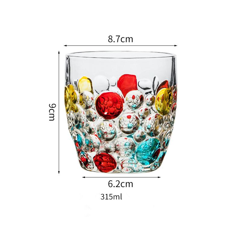 Classic 2 Pcs Lot Italy Zecchin Design Crystal Color Whiskey Cup Coffee Tumbler Gothic Dazzle Whisky Liquor Wine Glass Water Glassware