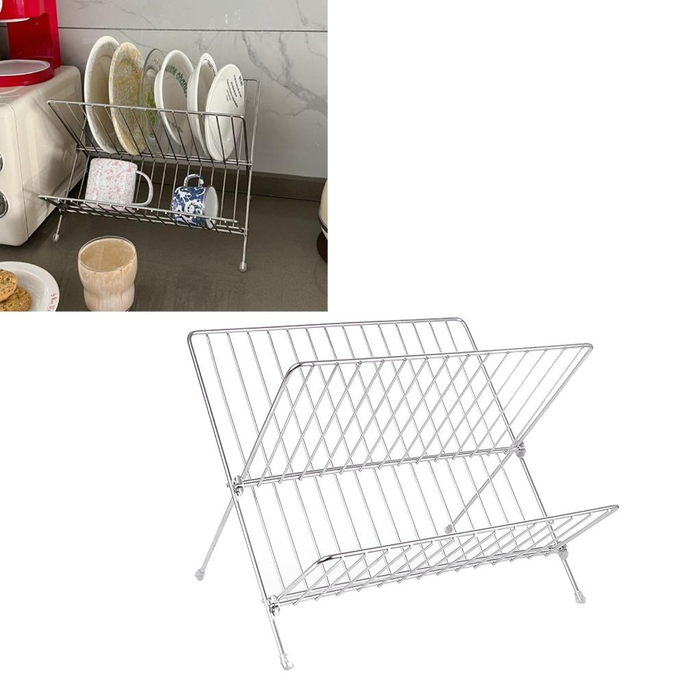 Thickened Drain Storage Holder Rustless Steel Tableware Organizer Kitchen Tool Cups Draining