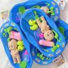 Realistic Baby Doll Bath Toys Little Newborn Doll Bath Set with Bathtub Shower Accessories Soap Duck Bottle for Kid Pretend Play